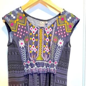 Anthropologie Bobo Embroidered Shirt XS